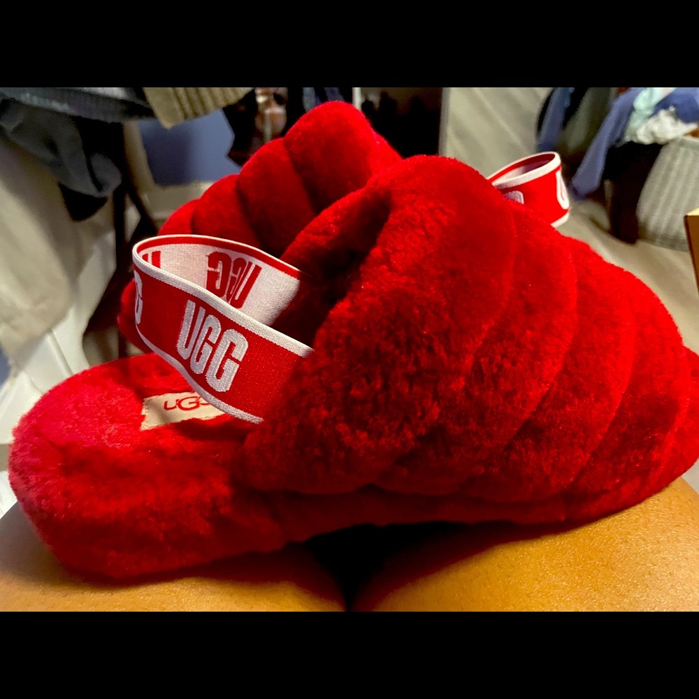 Red uggs slipper
